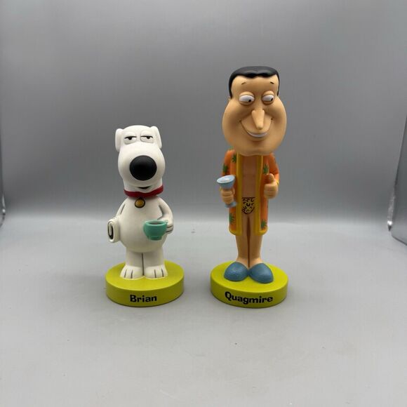 Quagmire Family Guy Bobblehead & Brian Wacky Wobblers (Heads Are Loose) - Picture 1 of 5